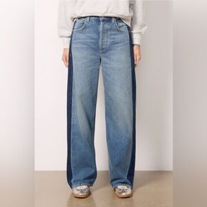 Citizens of Humanity Ayla Baggy With Tuxedo Stripe in Drome